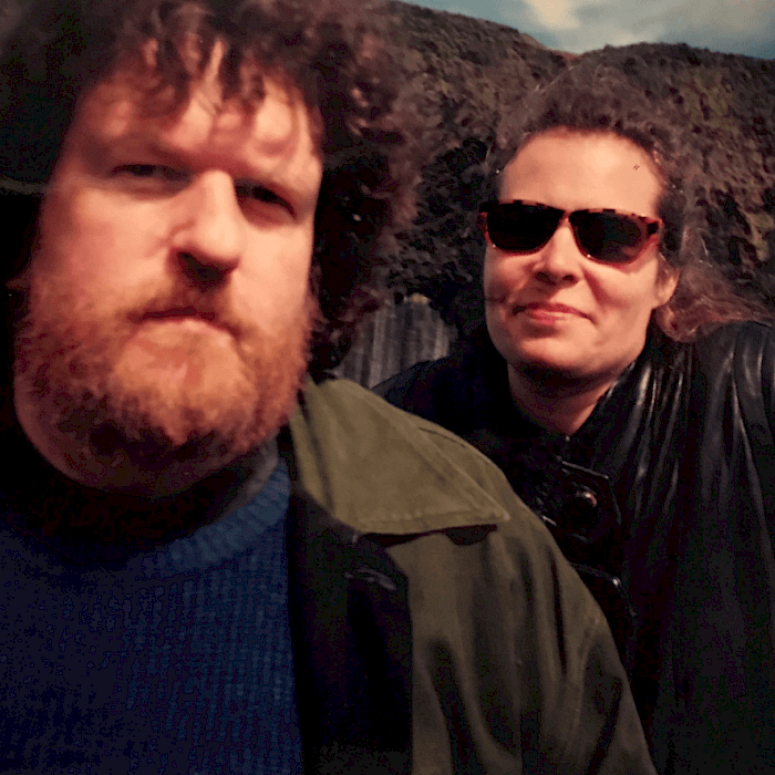 Olly and Carol at Fingal's Cave