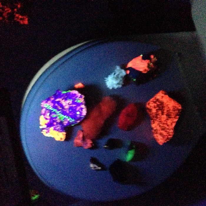 Part of my fluorescent rock collection